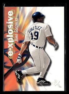 2000 Fleer E-X E-Xplosive Juan Gonzalez SN2499 - Picture 1 of 2