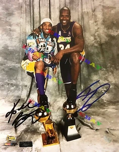 KOBE BRYANT SHAQUILLE SHAQ O'NEAL LAKERS signiert handsigniert 8x10 Foto Nachdruck - Bild 1 von 1