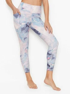 VICTORIA SECRET PINK INCREDIBLE ESSENTIAL HIGH RISE LEGGING PASTEL MARBLE NWT 16 - Picture 1 of 6
