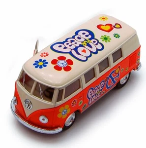 1962 VOLKSWAGEN CLASSICAL BUS ORANGE 1/32 SCALE DIECAST CAR BY KINSMART 5377DF - Picture 1 of 1