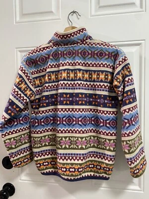 Polo Ralph Lauren Niñas L 12 - 14 PELECE Medio Cremallera Cuello Suroeste Azteca Foto 1 de 4