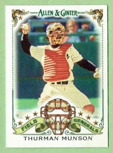 THURMAN MUNSON Yankees ~ 2020 Allen & Ginter Field Generals ~ FREE SHIPPING - Picture 1 of 1