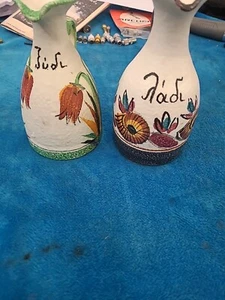 Jarra de aceite/vinagre 2 X precioso tipo gres antiguo. Podría ser húngaro/eslovaco en muy buena condición - Imagen 1 de 14