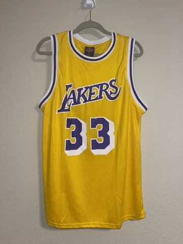 Los Angeles Lakers Kareem Abdul-Jabbar Jersey Links Marketing Group Size X-Large Cover