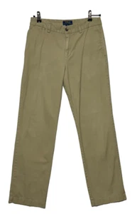 Polo Ralph Lauren Chino Pants Boys Youth 18 Khaki Straight Cotton Actual 29X30 - Picture 1 of 10