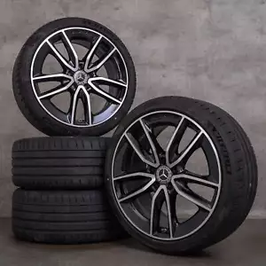 Mercedes CLA 35 AMG Felgen 19 Zoll C118 X118 Sommerreifen A1184010400 schwarz - Bild 1 von 5