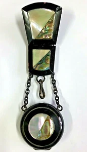 Antique NACRE chatelaine gousset clavet chain pocket watch montre col N 19 - Picture 1 of 6