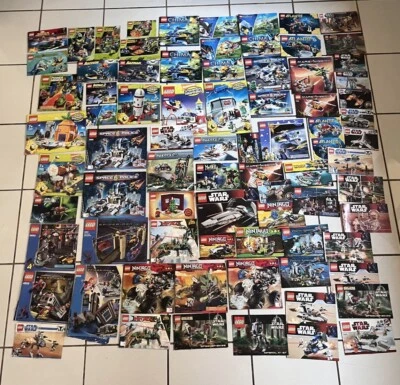 Large Vintage Lego Instructions Manual Lot Of 70+ StarWars Marvel Batman & More! - Image 1 of 4
