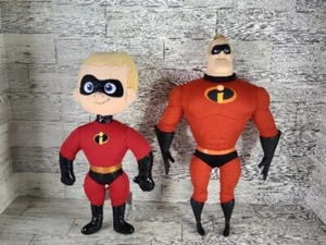 Lotto di 2 peluche Disney Pixar Incredibili - Dash e Mr. Incredibile LEGGI - Foto 1 di 17