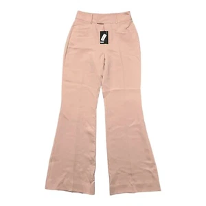 New PAIGE Pants Womens 2 Pink Flared High Elasticate Waist Stretch Retro Boho - Picture 1 of 6
