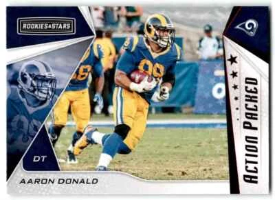 2019 Panini Rookies & Stars Action Packed Aaron Donald Los Angeles Rams #AP-AD - Image 1 of 2