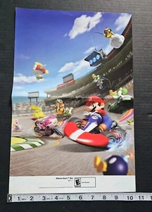 2007-10 Nintendo Power Super Mario Kart Wii Double-Sided Decor Art Print Poster - Picture 1 of 6