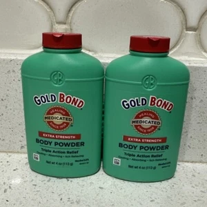 2-Gold Bond Extra Strength with TALC Medicated Body Powder 4 oz - Picture 1 of 3