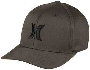 Hurley Men's Fitted Hat One and Only Embroidered FlexFit Cap in S/M Dark Grey - Picture 1 of 3