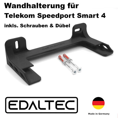 EDALTEC Wandhalterung / Halter passend für Telekom Router Speedport Smart 4/ 3 Halterung