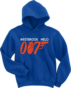 Russell Westbrook Carmelo Anthony Thunder "007" Jersey Shirt Kapuzen SWEATSHIRT - Bild 1 von 2