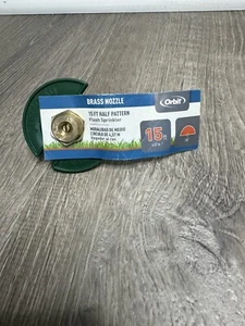 Orbit Brass Nozzle 180 Degree 15 Feet Spray Water Lawn Sprinkler Head - 54025 - Picture 1 of 6