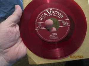 Mario Lanza collector red vinyl 7" Single Vesti La Giubba & Ave MAria - Picture 1 of 2