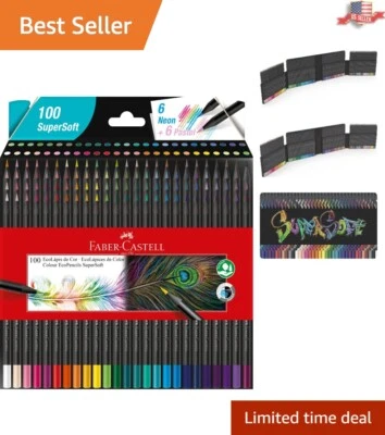 Juego de lápices ligeros de colores superblandos - 100 colores para proyectos creativos Foto 1 de 4