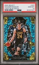 2022-23 Panini Select Walker Kessler Light Blue Disco Prizm RC /99 PSA 10 Gem