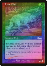 Lone Wolf FOIL Urza's Legacy HEAVILY PLD Green Uncommon MAGIC MTG CARD ABUGames