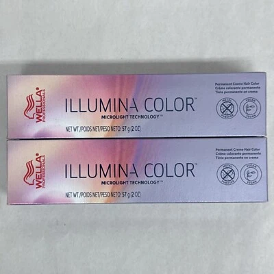 Wella Illumina Permanent Hair Color 5/81-5/PA Light Brown/Pearl Ash 2oz (2 pack) - Image 1 of 4