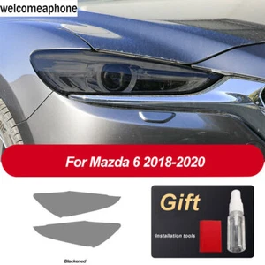 Pre-cut Headlights Smoke Paint Protection Vinyl Tint Wrap Film For Mazda 6 - Picture 1 of 9