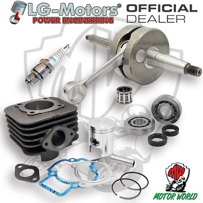 KIT POTENZIAMENTO CILINDRO ALBERO CANDELA 70cc ø47 PIAGGIO TYPHOON 50 2009 - Immagine 1 di 4