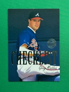 1997 Fleer Ultra #8 of 10 Greg Maddux Checklist 583-600 & Inserts Gold Medallion - Picture 1 of 2