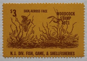 U.S. (NJW05) 1971 New Jersey Woodcock Stamp (MNH) - Picture 1 of 1