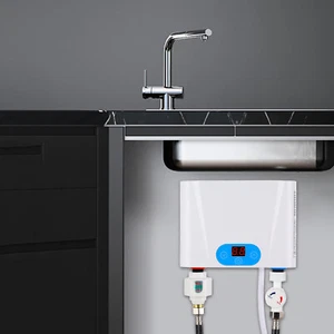 Kitchen Electric Hot Tankless Water Heater Instant Water Boiler Under Sink 5500W - Picture 1 of 15
