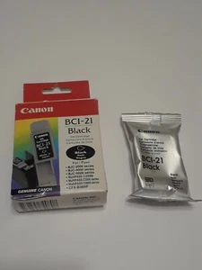 Original Canon Drucker Tintenpatronen 2 Packungen (schwarz BCI-21) BRANDNEU VERSIEGELT - Bild 1 von 10