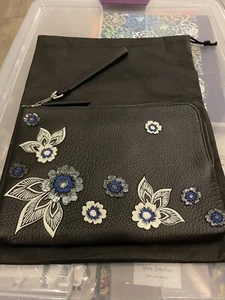 Vera Bradley Mallory RFID Wristlet-Lotus Blooms 7” x 10” - Picture 1 of 2