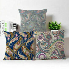 18" Decor Case Cushion Cover Home Boho patterns Cotton Linen Throw Pillow