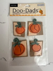 Provo Craft Doo-Dads Self Adhesive Embellishments Pumpkin Patch 4PC Scrapbooking - Picture 1 of 4
