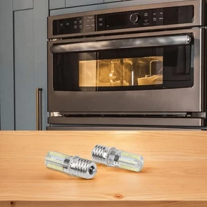 2 X E17 LED Bulb Microwave Oven Light Dimmable Natural White 6000K 3014SMD 360LM - Picture 1 of 12
