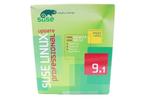 NOVELL SUSE LINUX PROFESSIONAL 9.1 OPERATING SYSTEM OS SOFTWARE Guide Retail Box - Bild 1 von 7