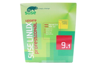 NOVELL SUSE LINUX PROFESSIONAL 9.1 OPERATING SYSTEM OS SOFTWARE Guide Retail Box - Image 1 of 4