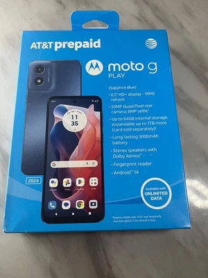 BRAND NEW Motorola Moto G Play 2024  6.5" HD  50 MP - Image 1 of 2
