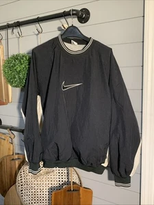 Giacca Pullover Nylon Nero Nike Center Swoosh Vintage anni 90 Uomo Taglia L ๐ฅ - Foto 1 di 14