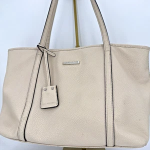 Bolso de hombro Dana Buchman crema imitación cuero granulado multi compartimento nuevo - Imagen 1 de 12