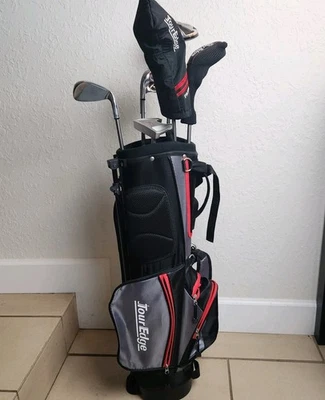 Tour Edge Hot Launch HL-J Golf Set Youth Kids Junior Red 7pc w/Bag 9-12 yrs LH - Image 1 of 4