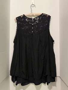 Whimsigoth-Damentop durchsichtig Spitze Größe 2X viktorianisch dunkel romantisch witchy - Bild 1 von 11