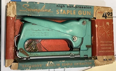 PISTOLA GRAPADORA SWINGLINE VINTAGE (ALTA COMPRESIÓN) EN CAJA ORIGINAL Foto 1 de 4