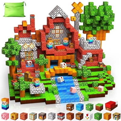 100PCS Magnetische Bausteine, Magnetbausteine Magnetspielzeug Magneten NEU - Bild 1 von 4