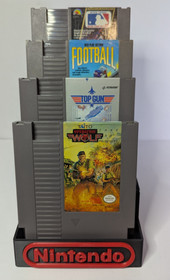 Lote de paquetes NES funcionando!  Top Gun, Operation Wolf, MLB, jugar f&uacute;tbol de acci&oacute;n