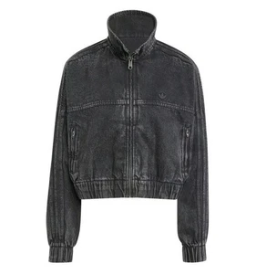 Adidas Originals Premium Essentials Denim Track Top Jacket Women's Sz Large RARE - Picture 1 of 13