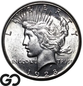 1928 Peace Dollar, Series Low Mintage, Brilliant Uncirculated Key Date - Picture 1 of 3