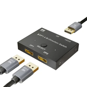 Displayport 1.4 Splitter 8K/60Hz DP Bi-Direction Switcher for Projector Monitor - Bild 1 von 11