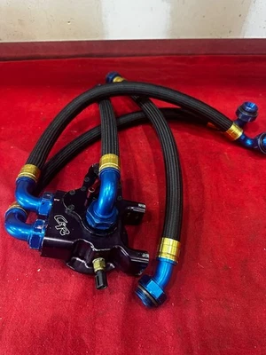 C & R  Billet Aluminum Oil Filter Remote Mount w/ Lines  3752 - Image 1 of 4